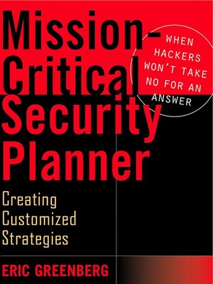 cover image of Mission-Critical Security Planner